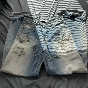 Pacsun Playboy Patchwork Distressed Jeans